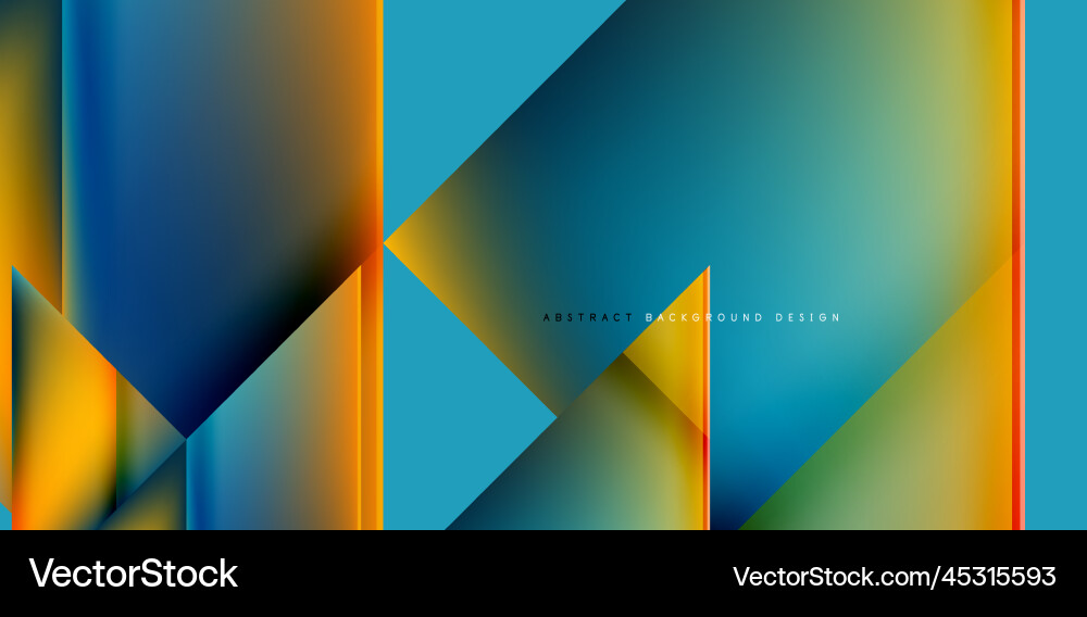 Dynamic triangle design with fluid gradient colors Vector Image