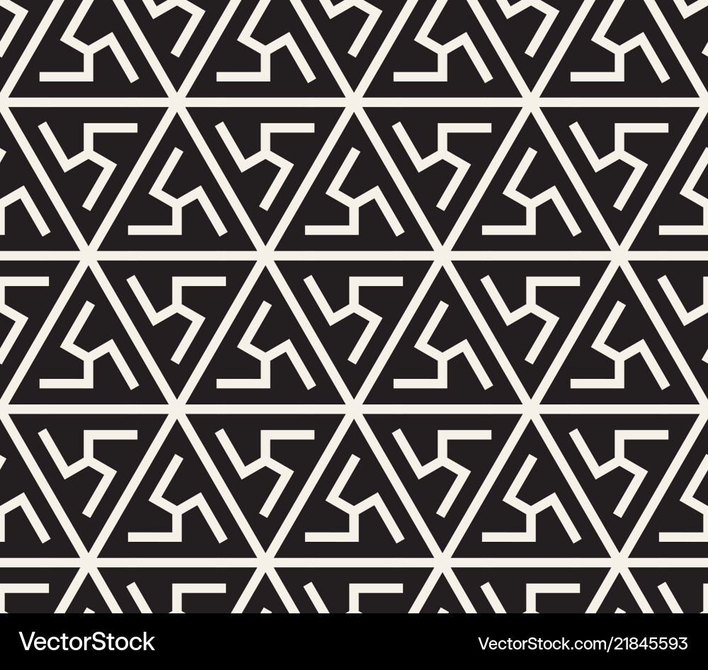Geometric Line Pattern - Abstract Tile Vector Image