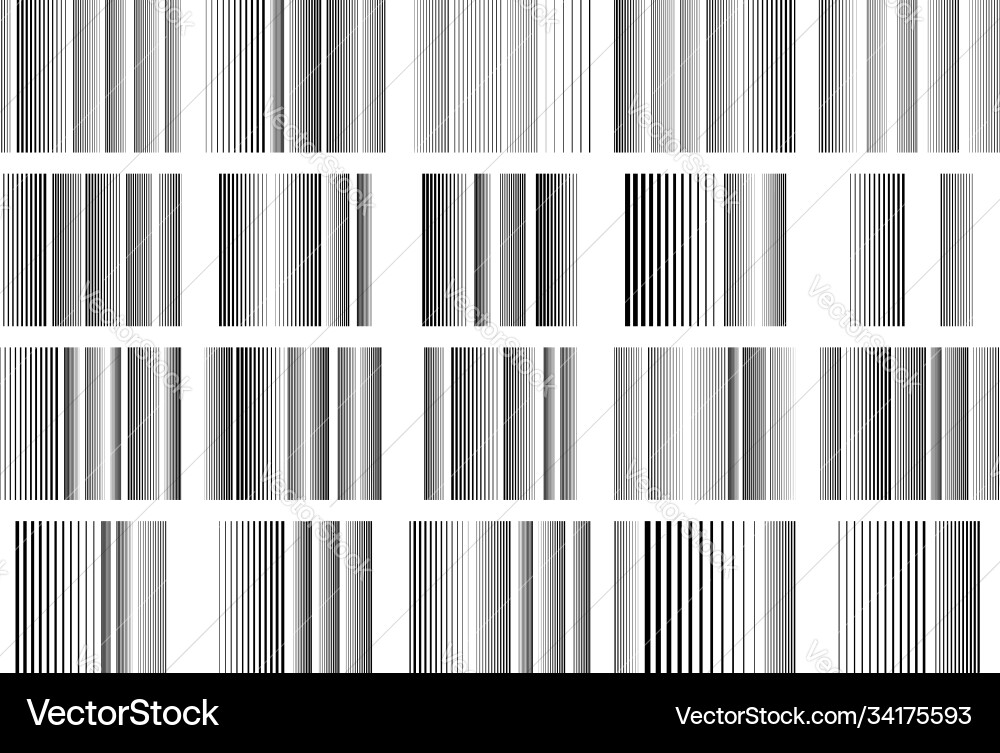 Halftone vertical straight parallel and random Halftone vertical straight parallel and random Vector Image