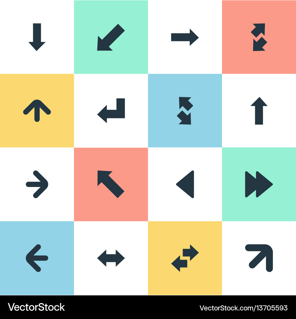 Set of simple indicator icons Set of simple indicator icons Vector Image