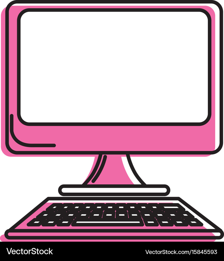 Technology computer to business information Vector Image