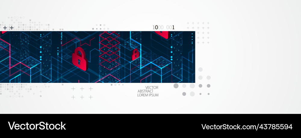 Abstract horizontal technology background Abstract horizontal technology background Vector Image