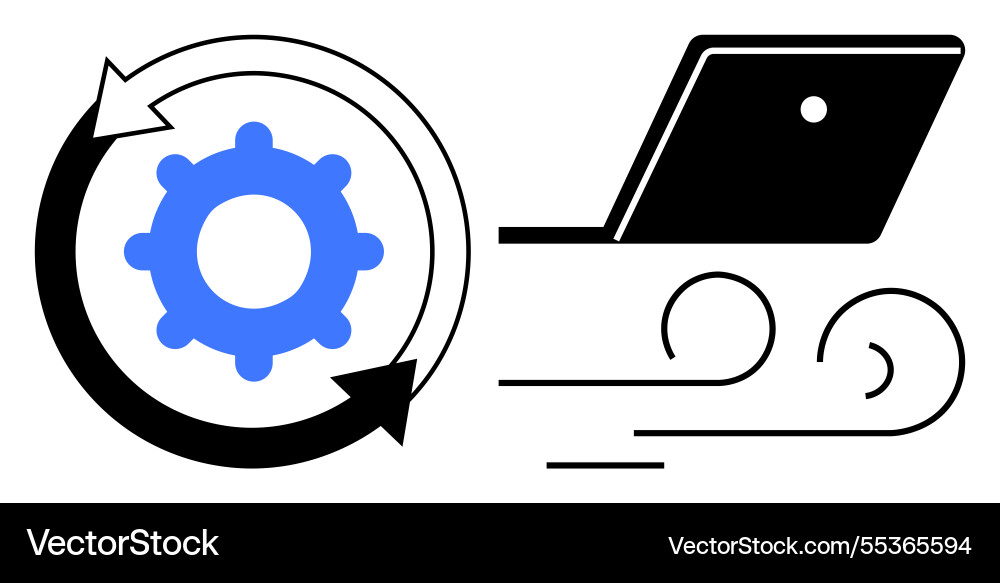 Agile software development and fast internet Agile software development and fast internet vector image