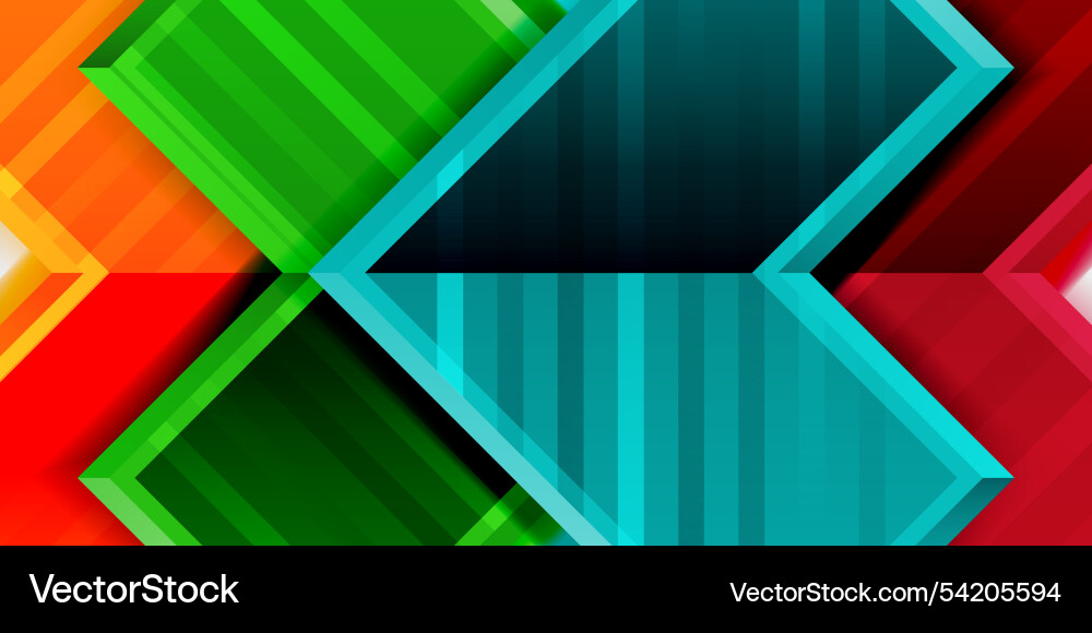 Arrow symbols created with 3d effects and line Vector Image