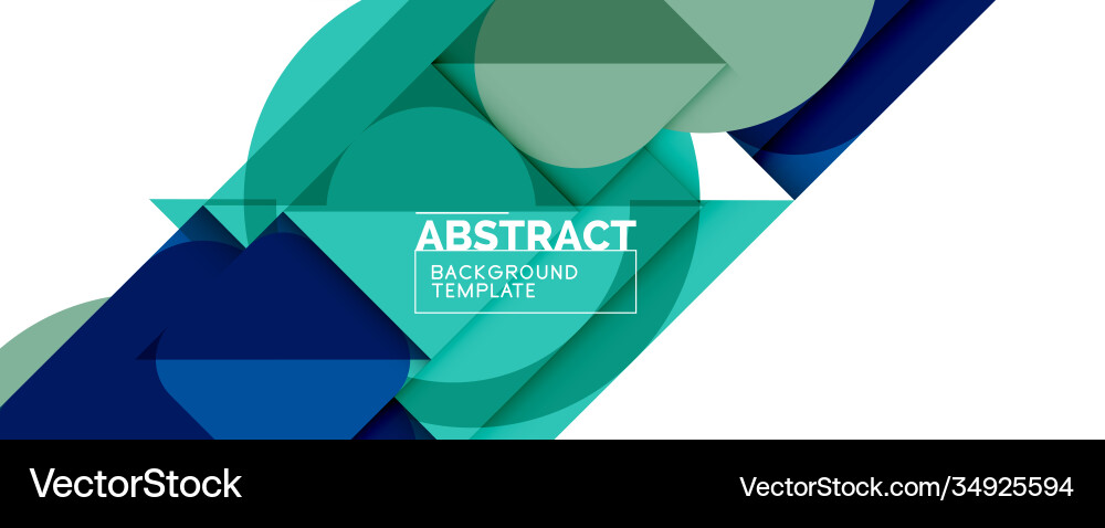 Clean minimal geometric abstract background Vector Image