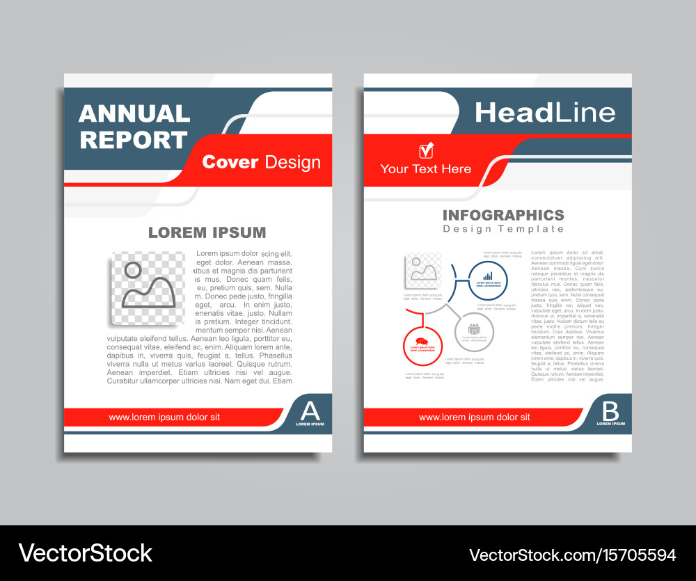 Design brochure layout with place for your data Vector Image