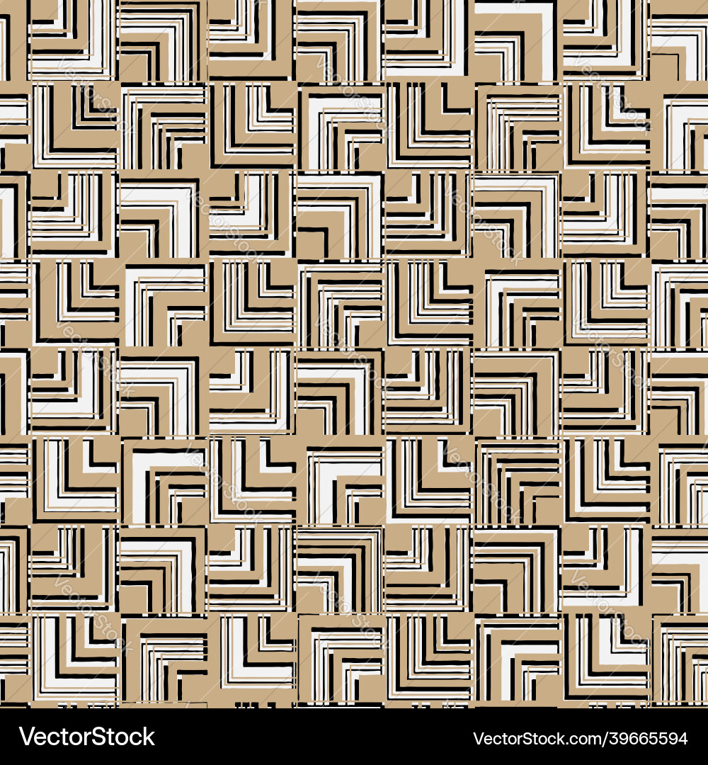 Seamless abstract pattern of square angle Vector Image