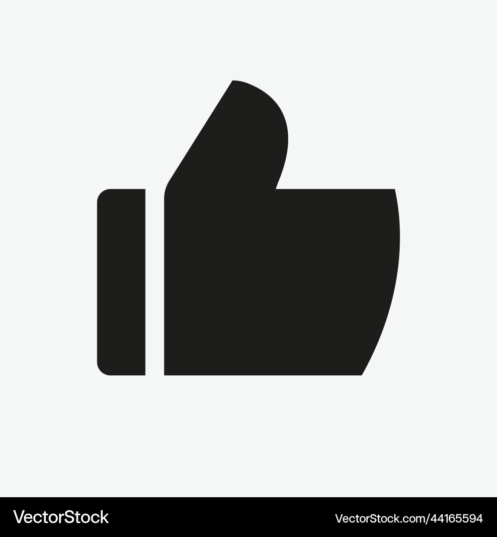 Thumbs up icon template for web computer Vector Image