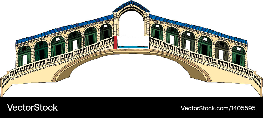 A view of architecture Vector Image