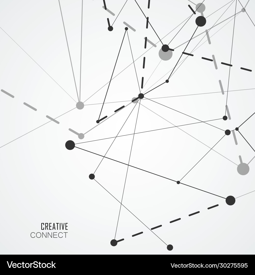 Abstract polygonal background connecting dots Abstract polygonal background connecting dots Vector Image