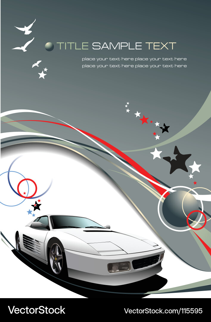 Automotive Car Background Vector Image