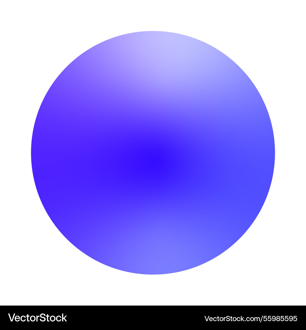 Blue gradient sphere smooth color transition Blue gradient sphere smooth color transition vector image