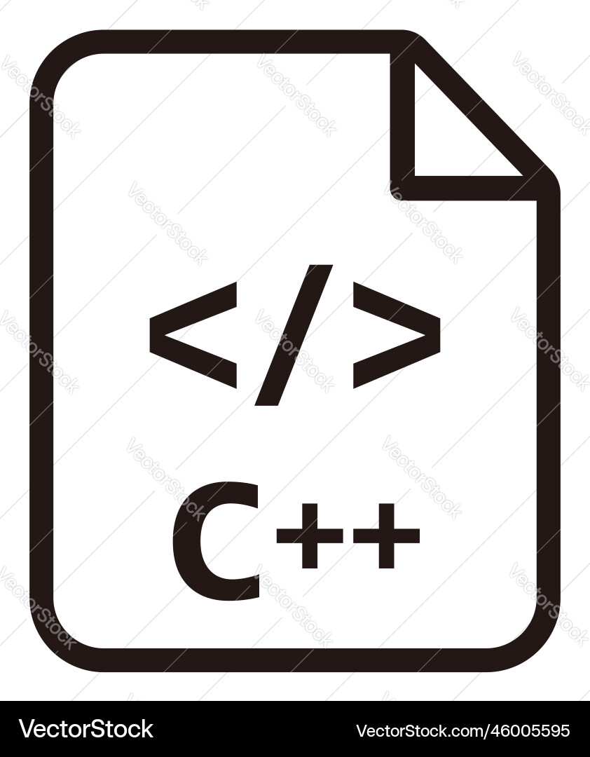 C icon major programming language C icon major programming language Vector Image