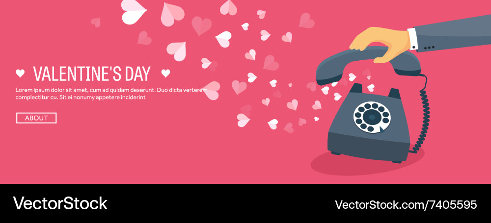 Flat background with retro vector image