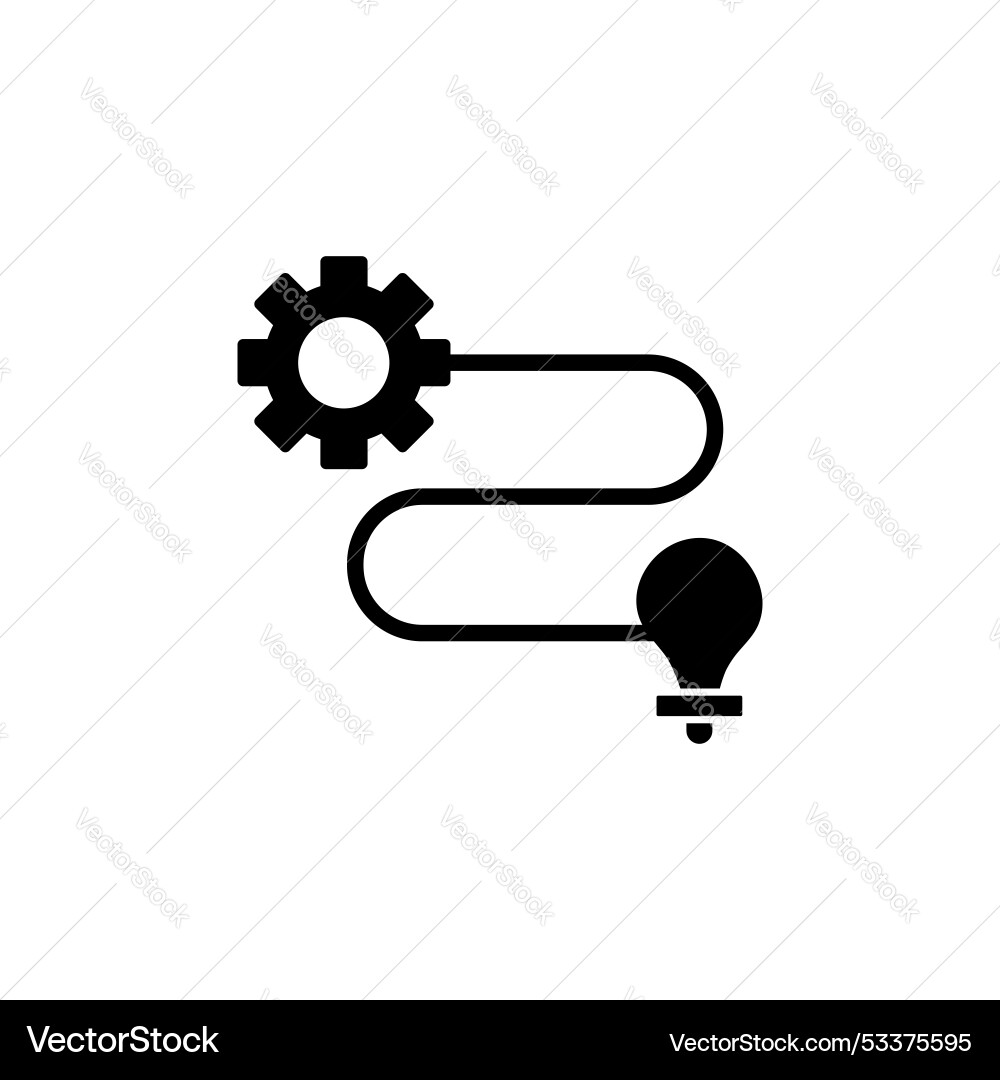 Implementation icon set business execute Vector Image