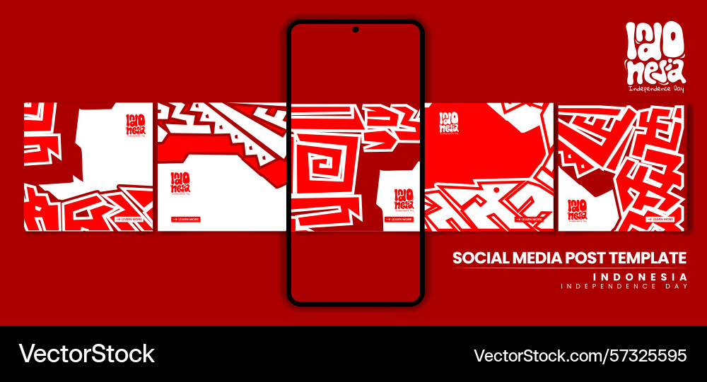 Set of carousel post design with simple 3d maze Vector Image