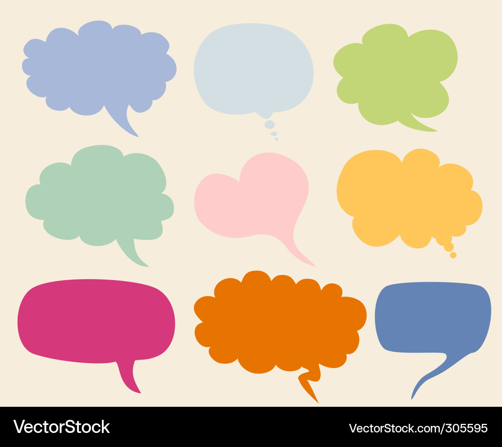 Talking Bubbles - Speech Balloons Vector Image