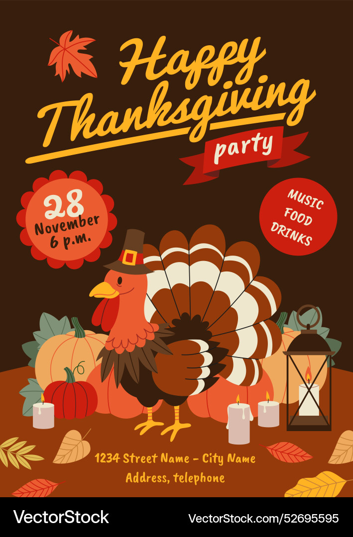 Thanksgiving Tag Poster glückliches Familienessen Thanksgiving Tag Poster glückliches Familienessen vektorbild
