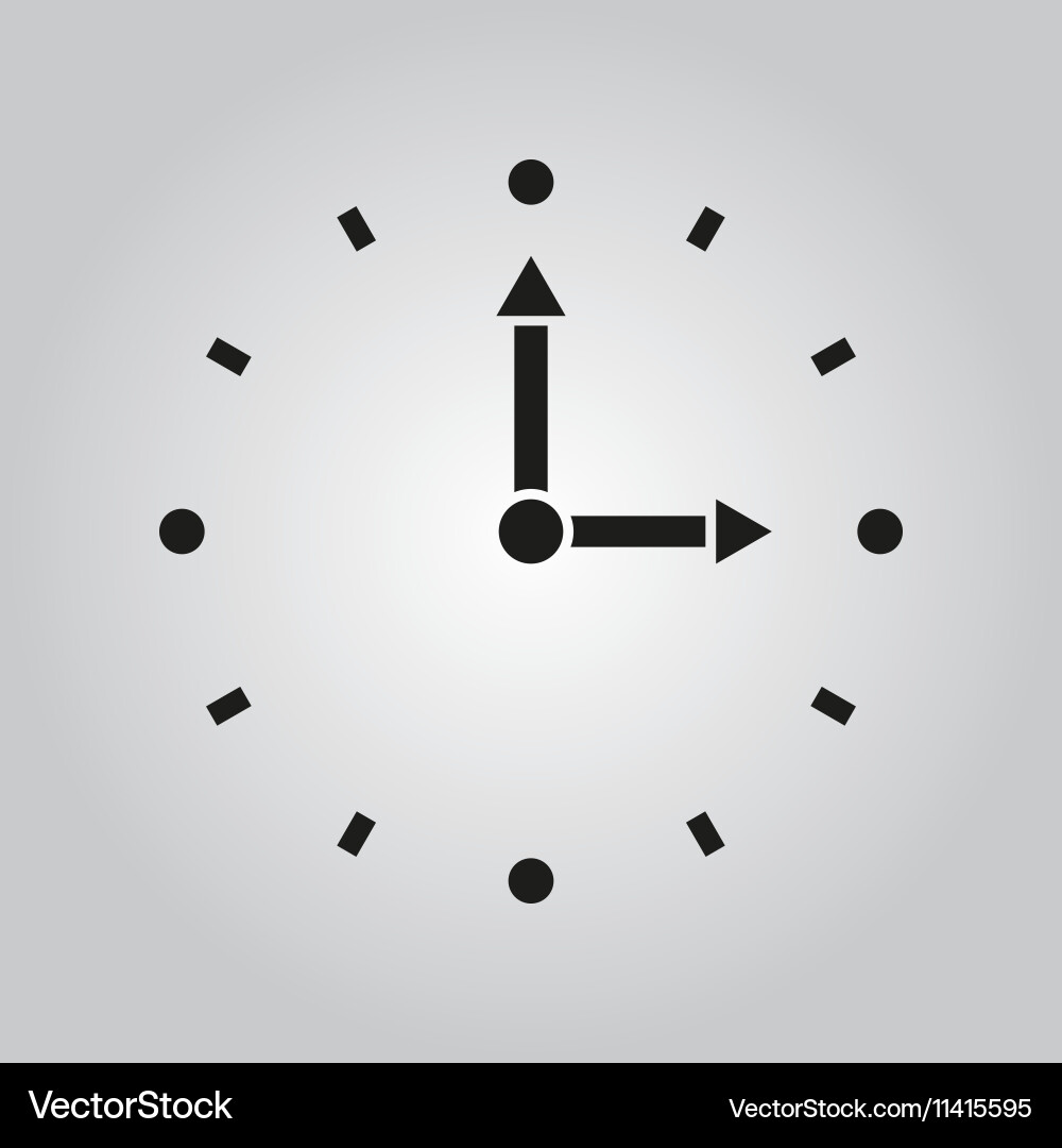 Time icon and watch timer symbol ui web Vector Image