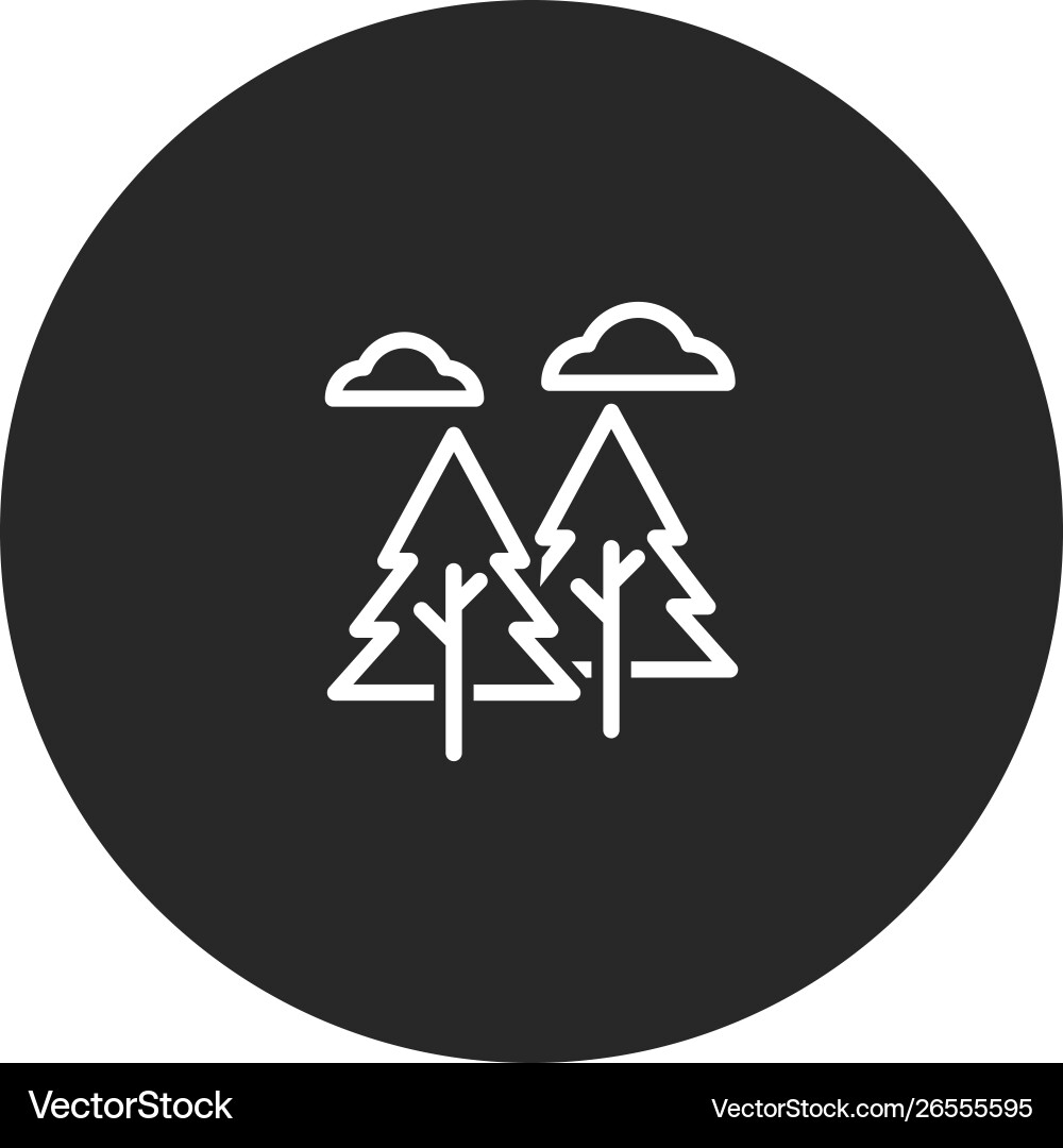 Trees icon Vector Image