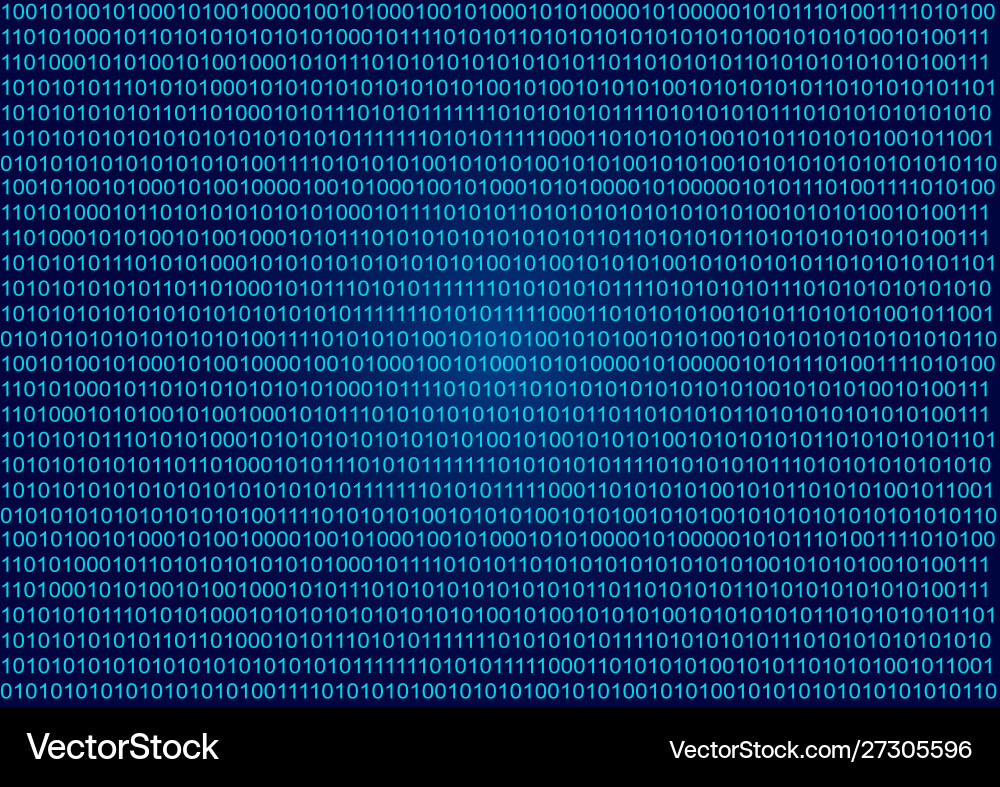 Abstract background with binary code Vector Image