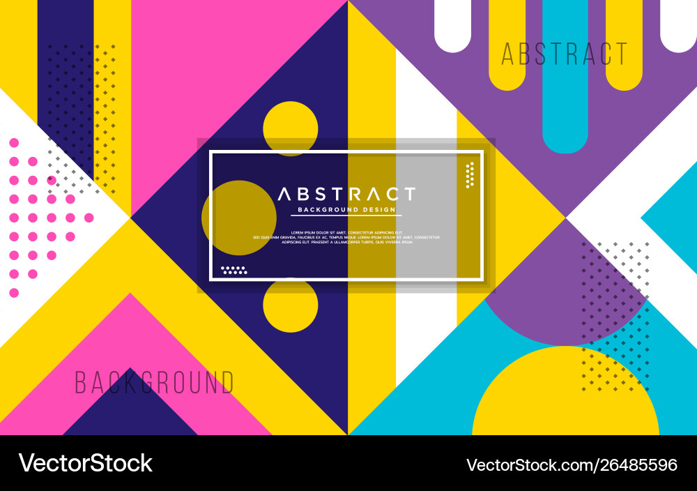 Abstract geometric background with modern shape Vector Image