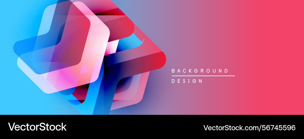 Abstract geometric shapes overlap creating Abstract geometric shapes overlap creating vector image