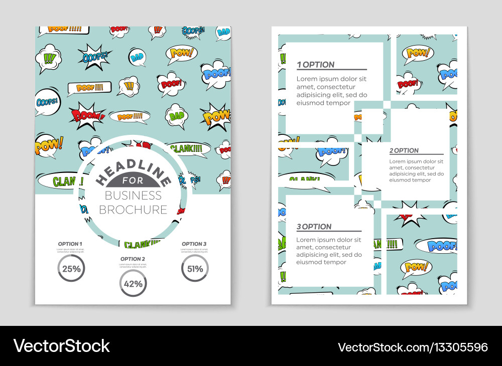 Abstract layout background set for art Vector Image