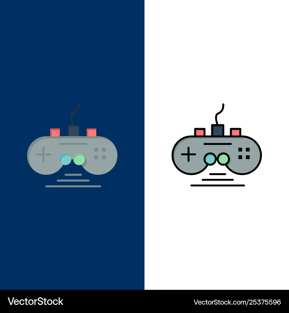 Controller game gamepad icons Controller game gamepad icons Vector Image
