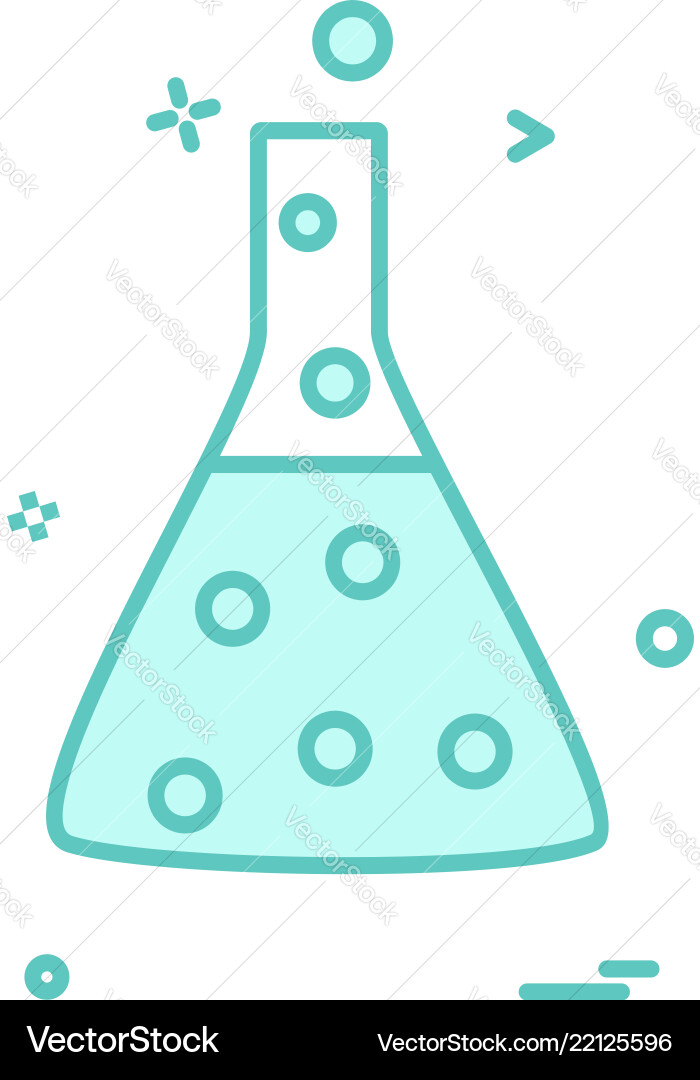 Flask icon design Flask icon design Vector Image