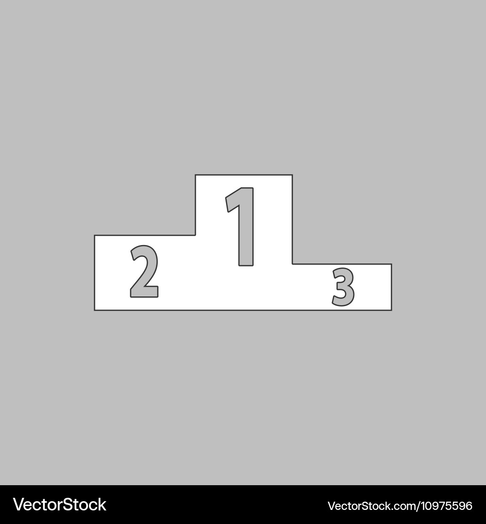 Podium computer symbol Vector Image
