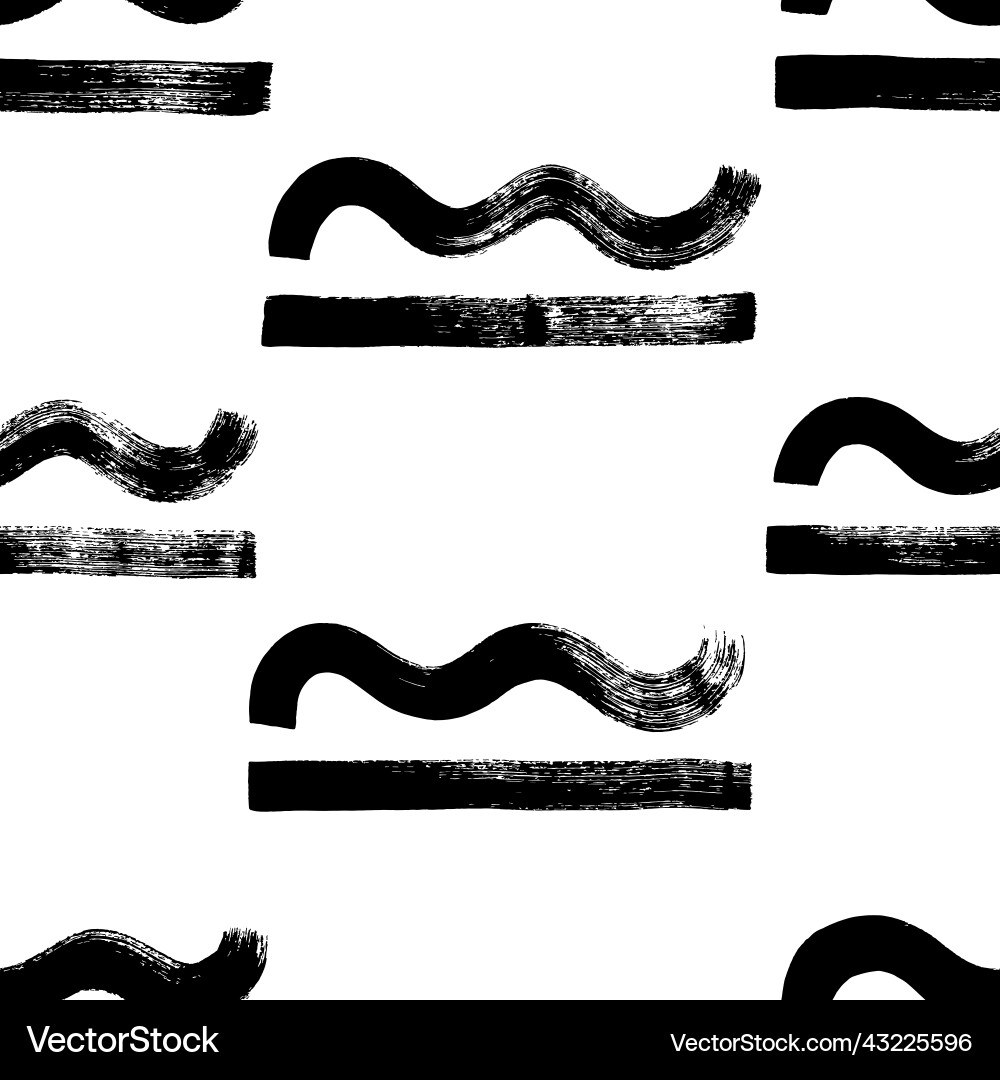 Seamless pattern with straight and wavy lines Seamless pattern with straight and wavy lines vector image