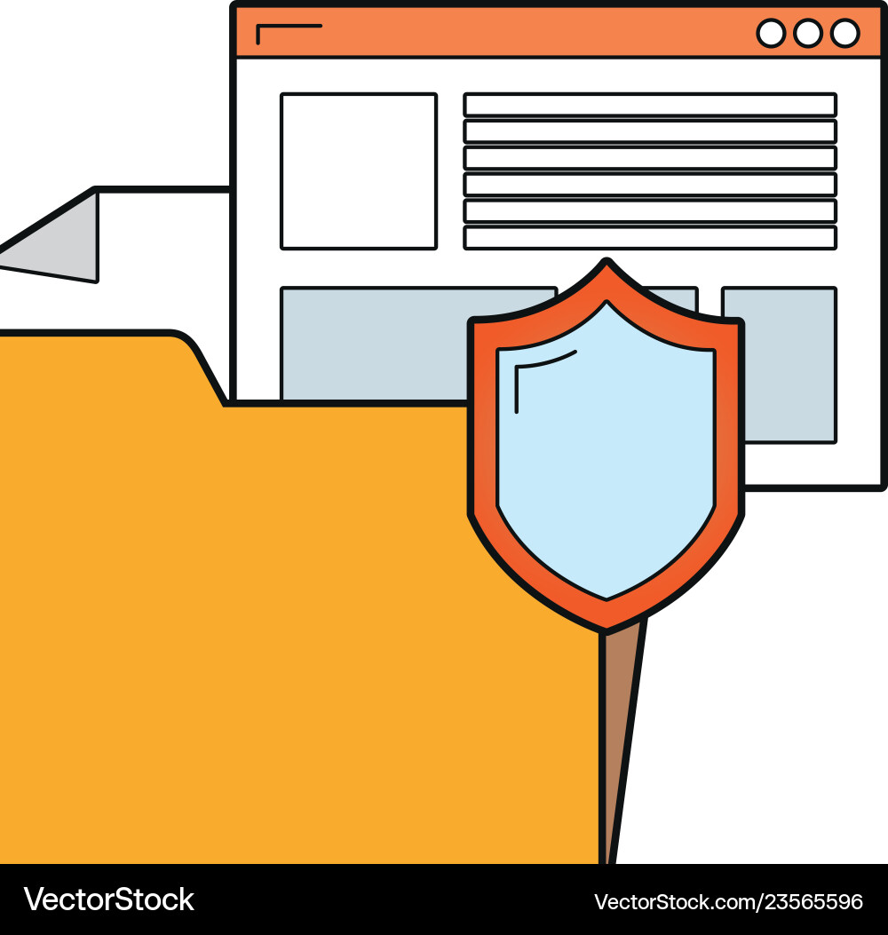 Security system cartoon Vector Image
