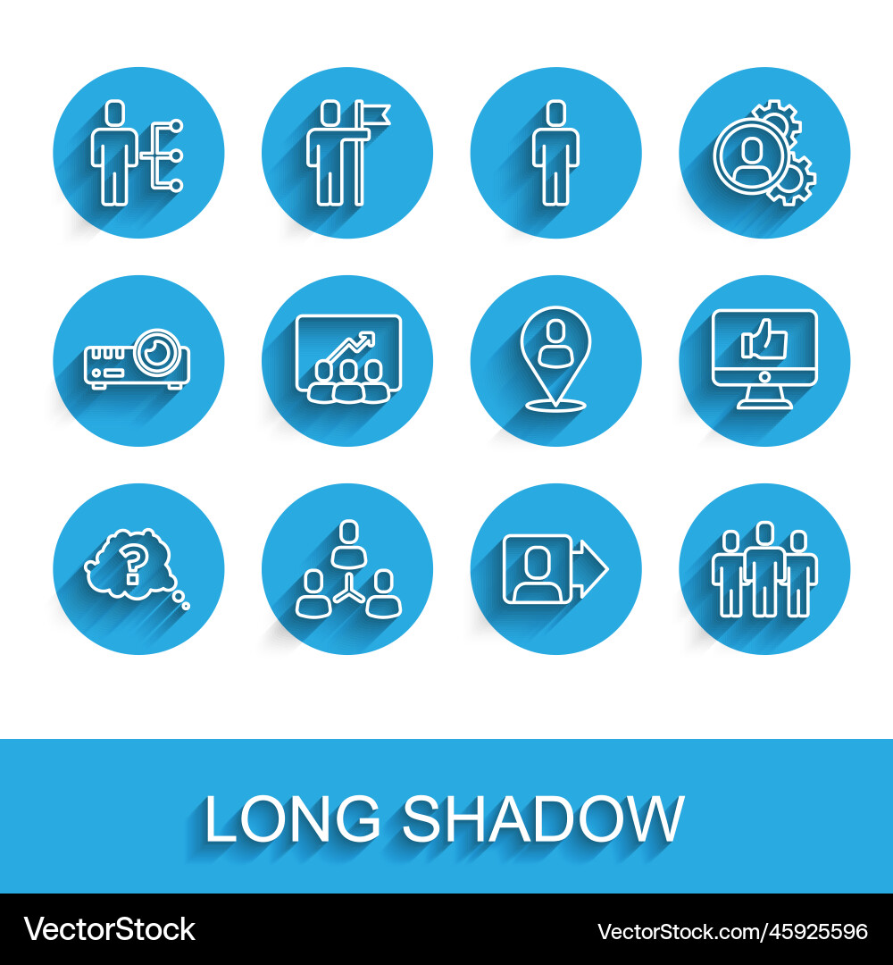 Set line question mark project team base user Set line question mark project team base user Vector Image