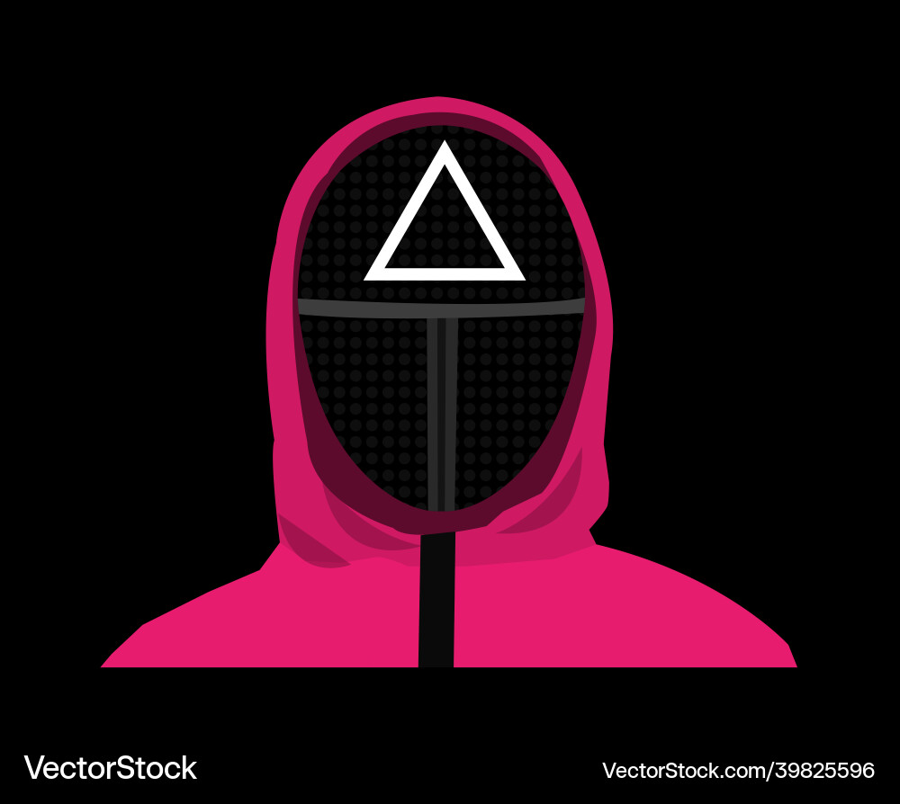 Squid Game Mask Character Vector Image