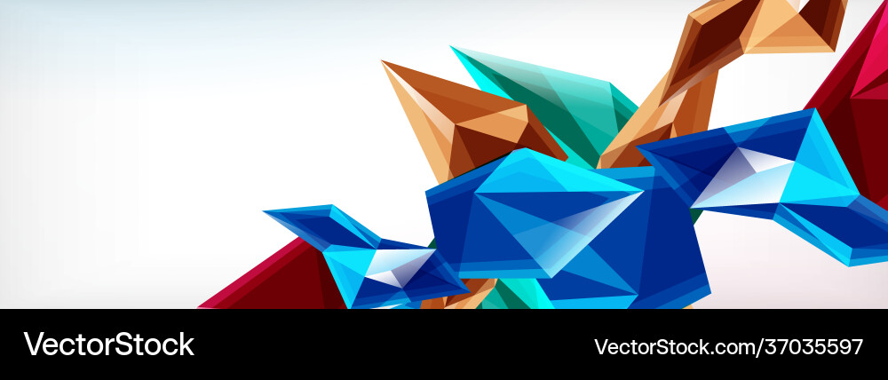 3d triangles and pyramids abstract 3d triangles and pyramids abstract Vector Image