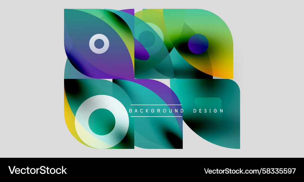 Abstract geometric shapes overlap creating Abstract geometric shapes overlap creating Vector Image