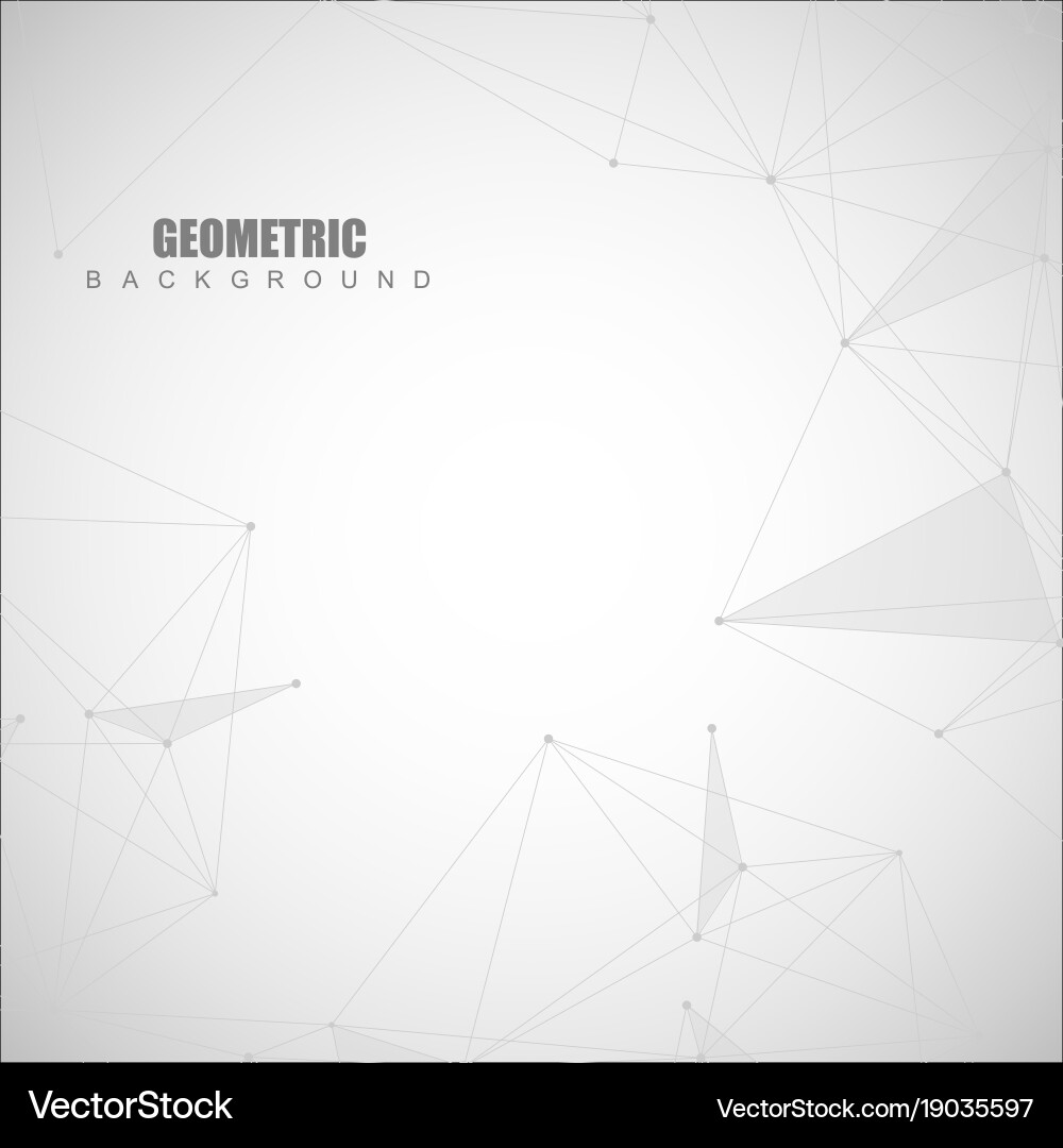 Geometric abstract background with connected line Vector Image