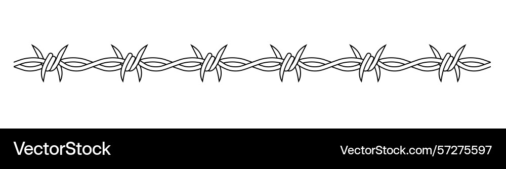 Wire design featuring sharp barbed elements vector image