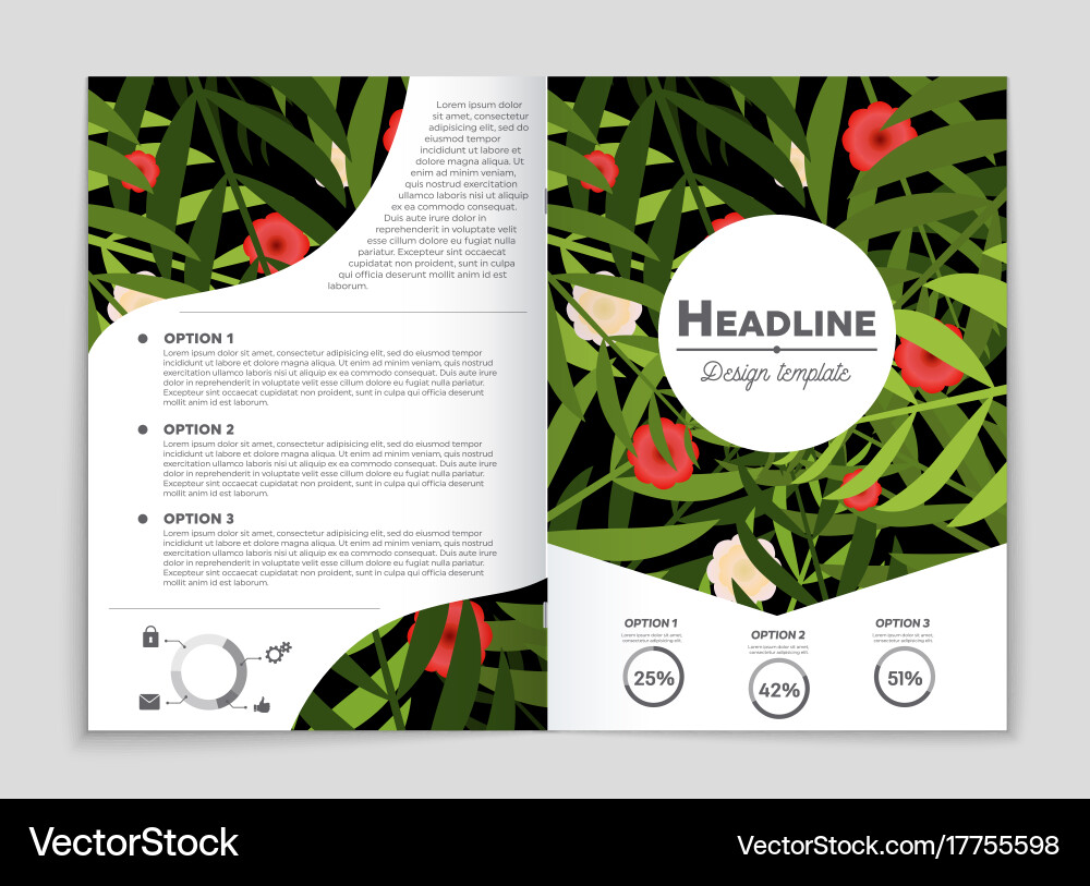 Abstract layout background set for art Vector Image