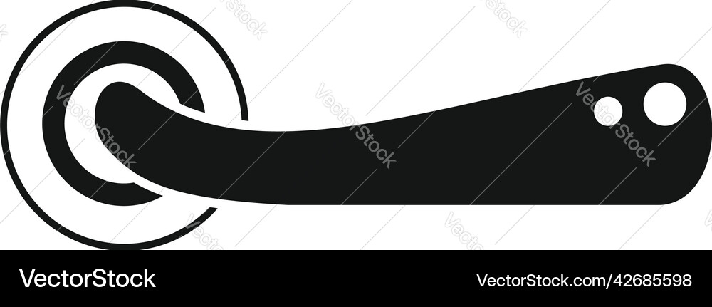 Knocker door handle icon simple knob lock Knocker door handle icon simple knob lock Vector Image