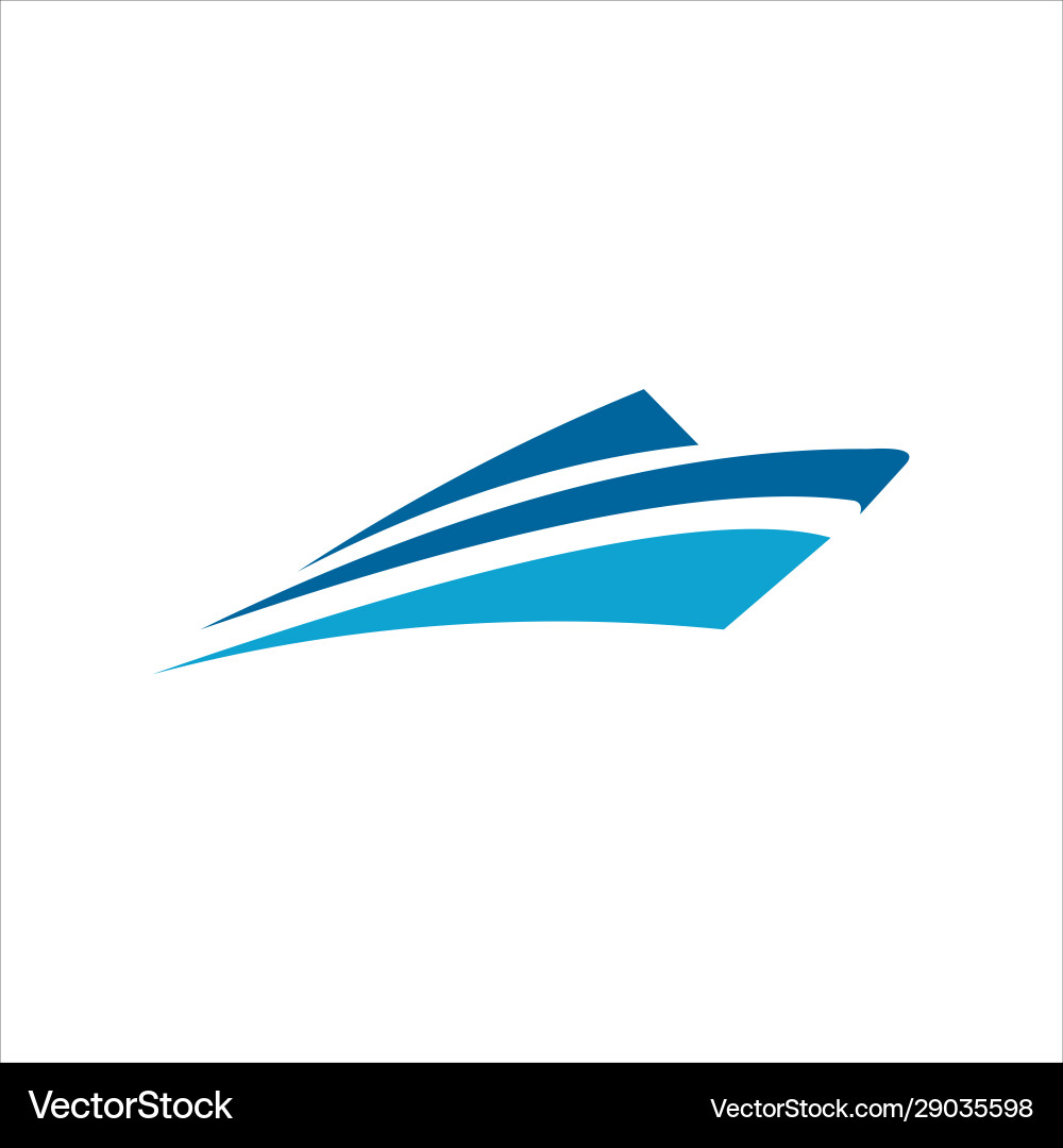 Kreatives Schiff Konzept Logo Design Vorlage Kreatives Schiff Konzept Logo Design Vorlage vektorbild