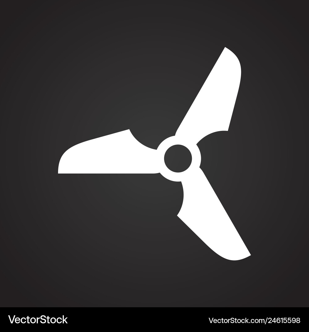 Propeller icon on background for graphic and web Vector Image