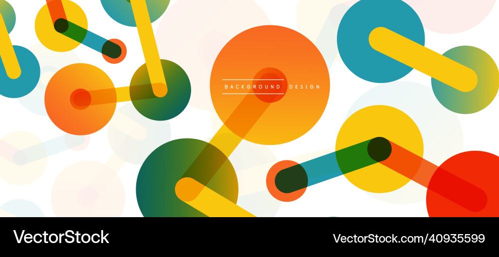 Abstract background round dots connected by lines Abstract background round dots connected by lines Vector Image