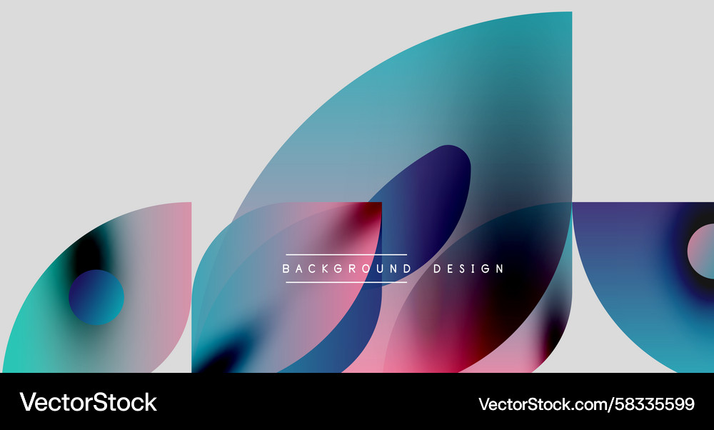 Abstract shapes overlap creating vibrant Abstract shapes overlap creating vibrant Vector Image