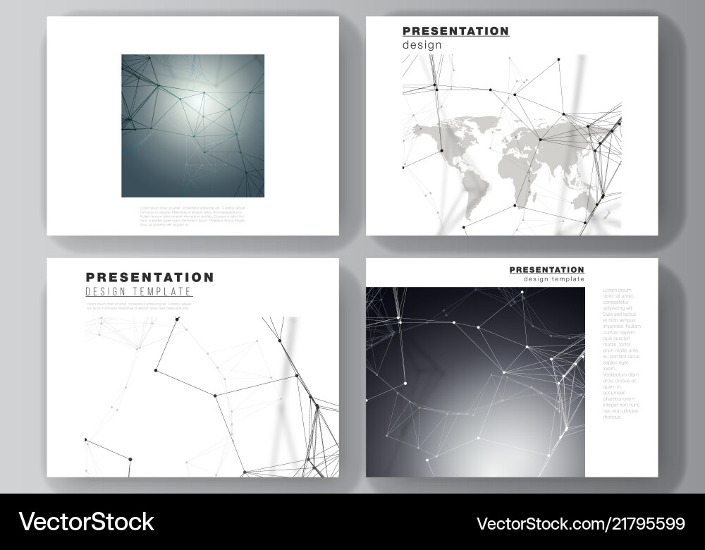Layout of the presentation slides design Layout of the presentation slides design vector image