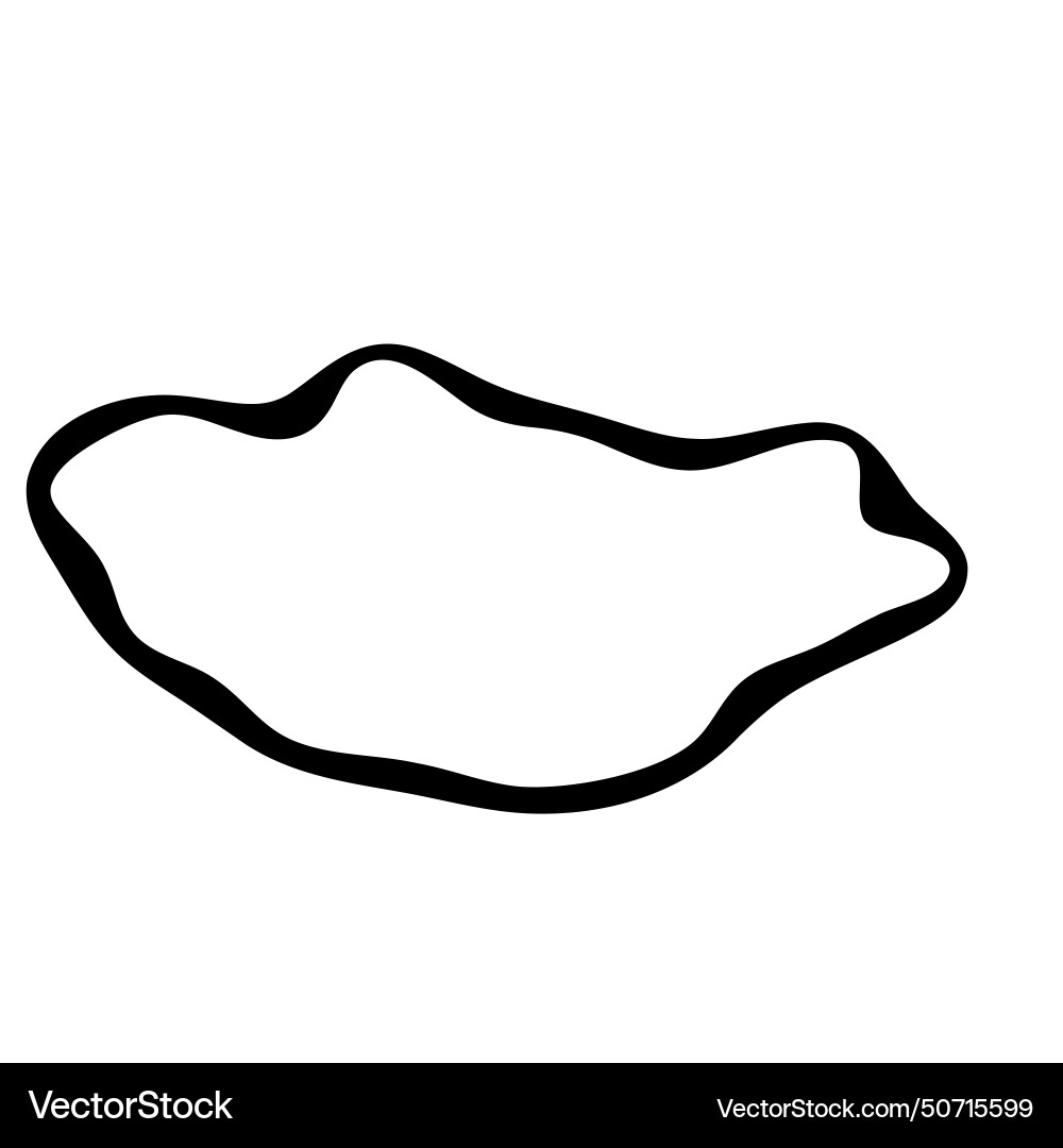 Mongolia simplified map Vector Image