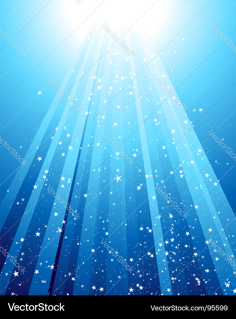 Ocean Rays Graphics Underwater rays Royalty Free Vector Image - VectorStock