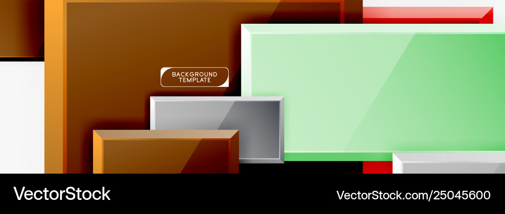 Abstract square composition for background banner Vector Image