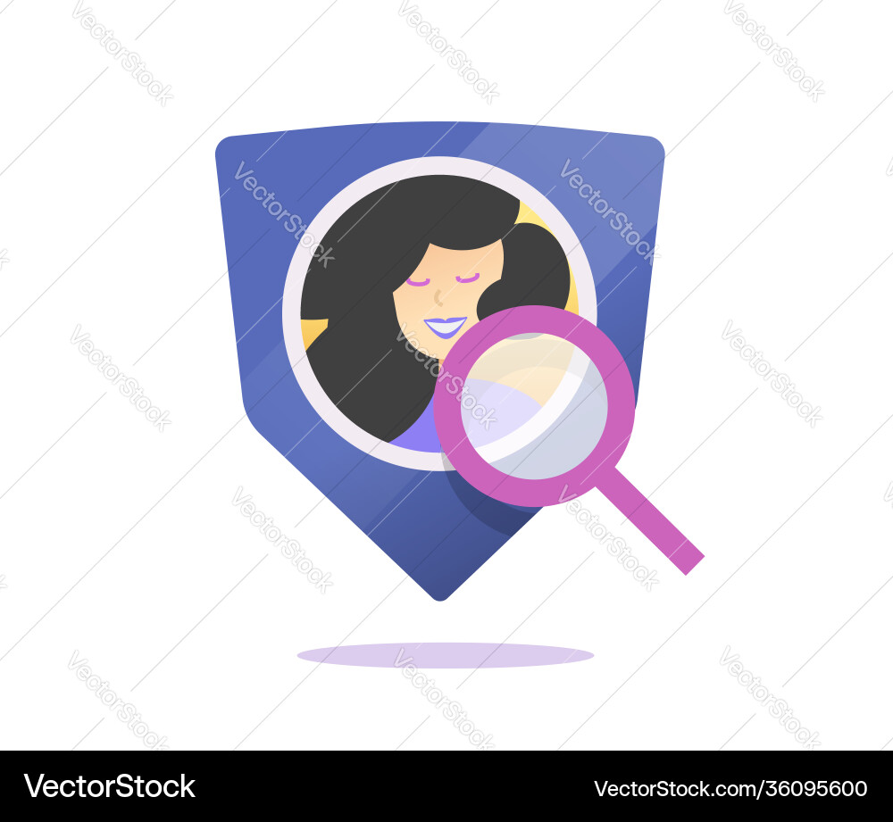 Check user profile privacy data protection Vector Image
